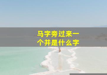 马字旁过来一个并是什么字