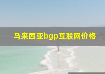 马来西亚bgp互联网价格