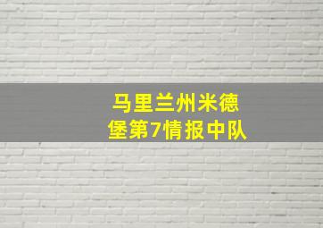 马里兰州米德堡第7情报中队