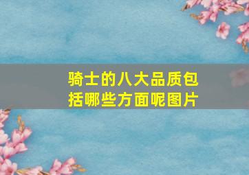 骑士的八大品质包括哪些方面呢图片