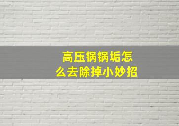 高压锅锅垢怎么去除掉小妙招