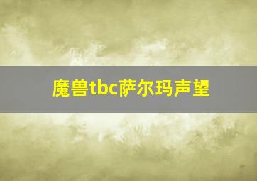 魔兽tbc萨尔玛声望