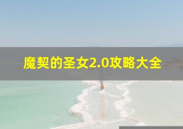 魔契的圣女2.0攻略大全