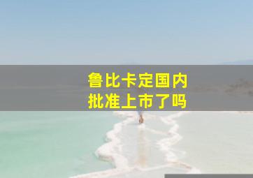 鲁比卡定国内批准上市了吗