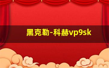 黑克勒-科赫vp9sk