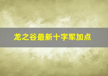 龙之谷最新十字军加点