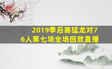 2019季后赛猛龙对76人第七场全场回放直播