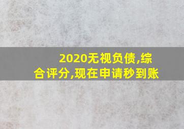 2020无视负债,综合评分,现在申请秒到账