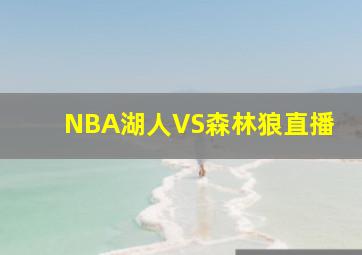 NBA湖人VS森林狼直播