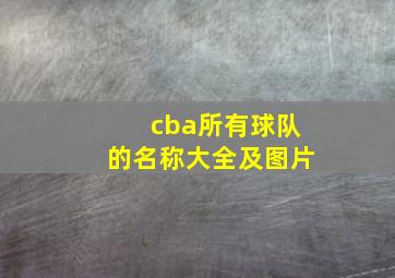 cba所有球队的名称大全及图片