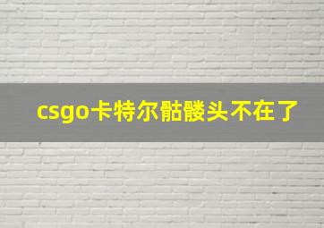 csgo卡特尔骷髅头不在了