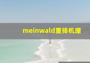 meinwald重排机理