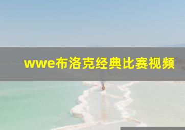 wwe布洛克经典比赛视频