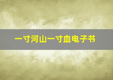 一寸河山一寸血电子书