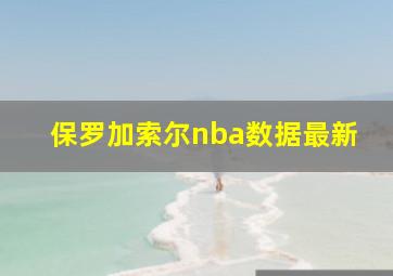 保罗加索尔nba数据最新