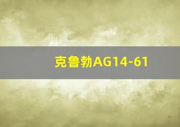 克鲁勃AG14-61