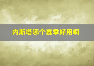 内斯塔哪个赛季好用啊