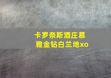 卡罗奈斯酒庄慕雅金钻白兰地xo