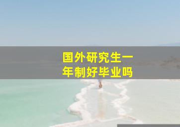 国外研究生一年制好毕业吗