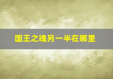 国王之魂另一半在哪里