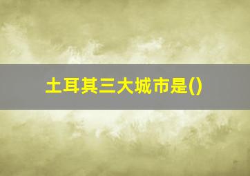 土耳其三大城市是()