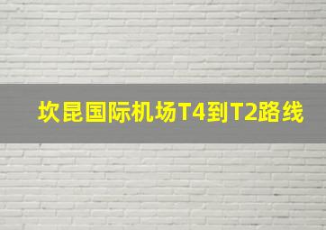 坎昆国际机场T4到T2路线