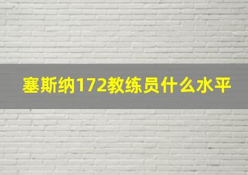 塞斯纳172教练员什么水平