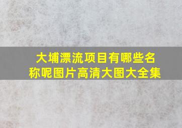 大埔漂流项目有哪些名称呢图片高清大图大全集