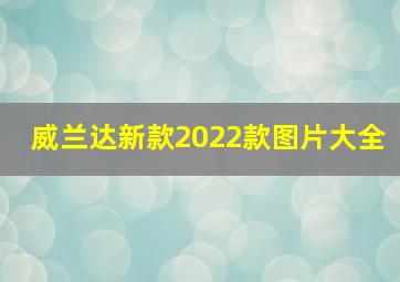 威兰达新款2022款图片大全