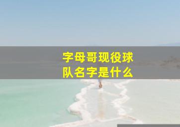 字母哥现役球队名字是什么