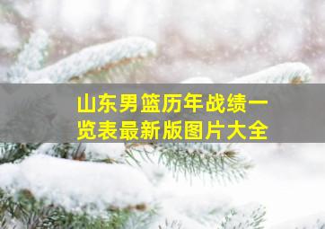 山东男篮历年战绩一览表最新版图片大全