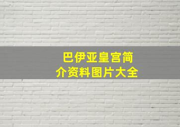 巴伊亚皇宫简介资料图片大全