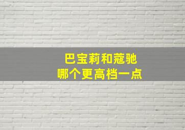 巴宝莉和蔻驰哪个更高档一点