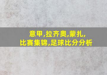 意甲,拉齐奥,蒙扎,比赛集锦,足球比分分析