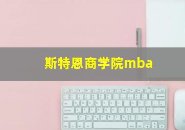 斯特恩商学院mba