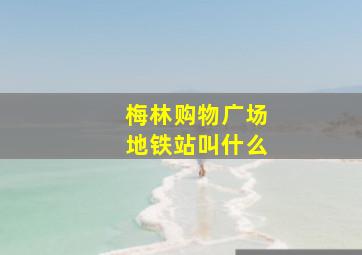 梅林购物广场地铁站叫什么