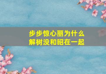 步步惊心丽为什么解树没和昭在一起