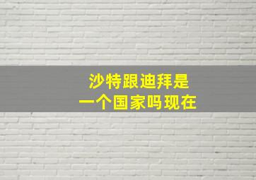 沙特跟迪拜是一个国家吗现在