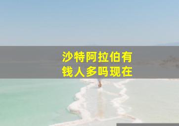 沙特阿拉伯有钱人多吗现在