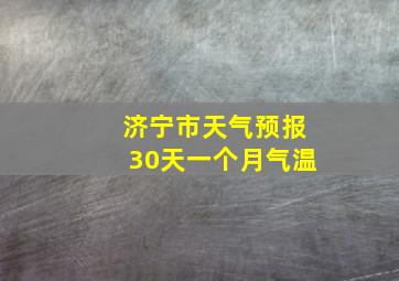 济宁市天气预报30天一个月气温