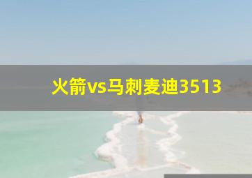 火箭vs马刺麦迪3513