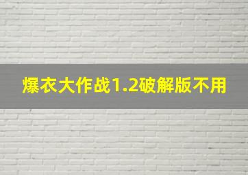 爆衣大作战1.2破解版不用