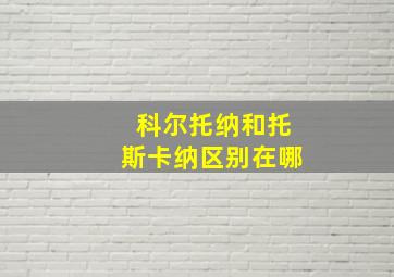 科尔托纳和托斯卡纳区别在哪