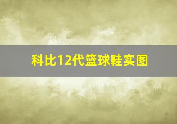 科比12代篮球鞋实图