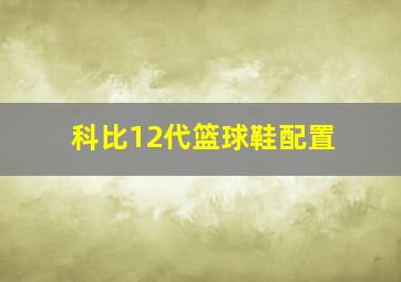 科比12代篮球鞋配置