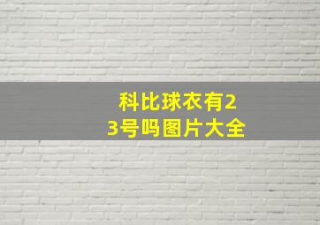 科比球衣有23号吗图片大全