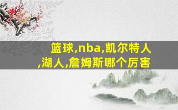 篮球,nba,凯尔特人,湖人,詹姆斯哪个厉害