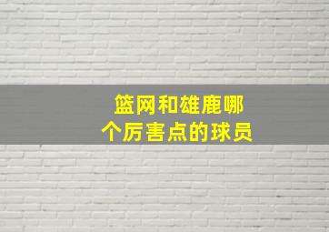 篮网和雄鹿哪个厉害点的球员