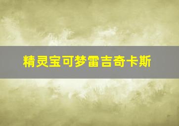 精灵宝可梦雷吉奇卡斯