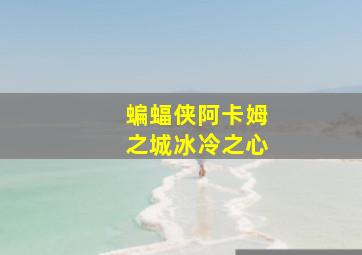 蝙蝠侠阿卡姆之城冰冷之心